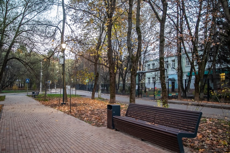 В Больших Вязёмах завершили благоустройство сквера возле музея А. С. Пушкина