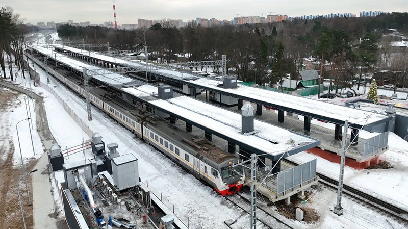 Платформы станции, После реконструкции открыта станция «Переделкино» Киевского направления