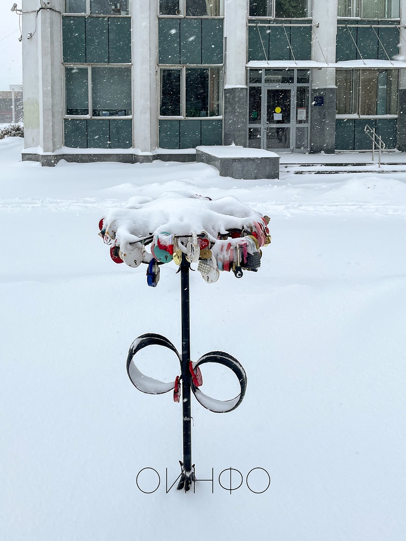Центральная площадь Одинцово, у ЗАГСа, Одинцово после рекордного снегопада