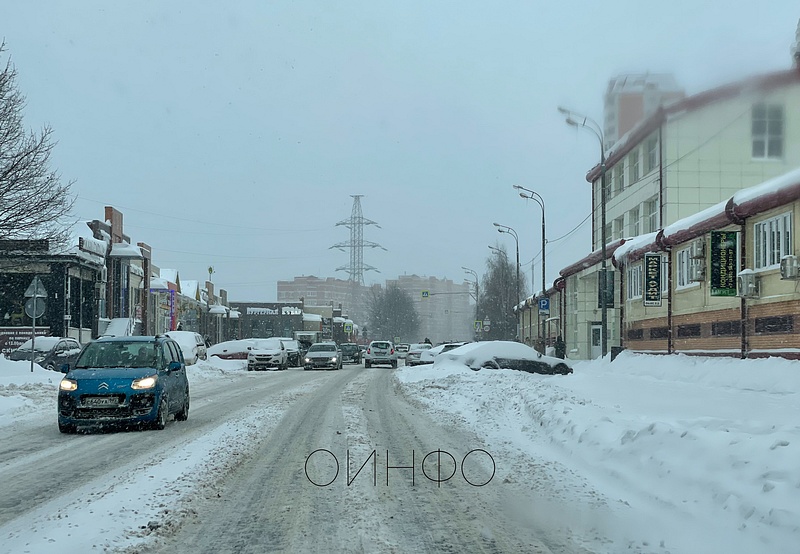 ул. Говорова, Одинцово после рекордного снегопада
