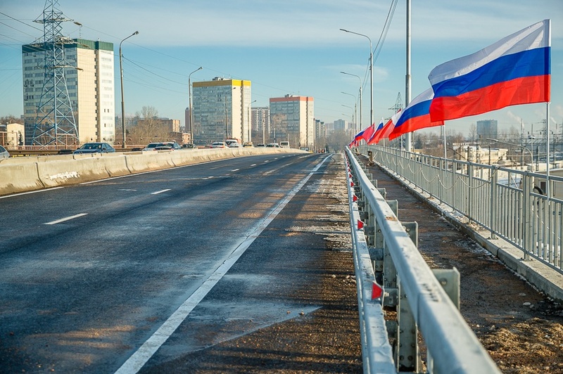 Движение по путепроводу на Можайском шоссе в Одинцово запустили в полном объёме