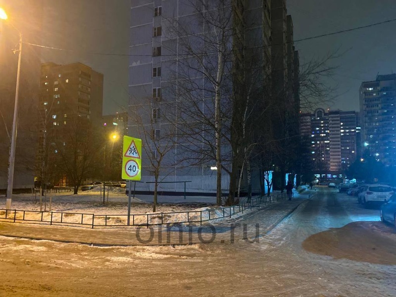 Знаки с ограничением скорости 40 км/ч установили на бульваре Маршала Крылова в Одинцово