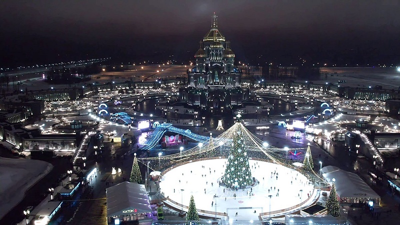 Фестиваль «Наша зима» на соборной площади Главного храма Вооружённых сил России, Март