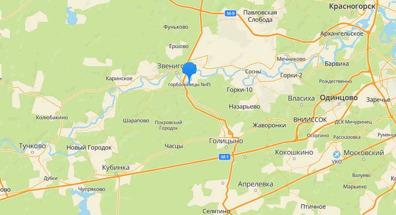 Посёлок Горбольницы № 45 на карте, Минимум на полтора года: хирургический корпус больницы Одинцово закрыли на капитальный ремонт