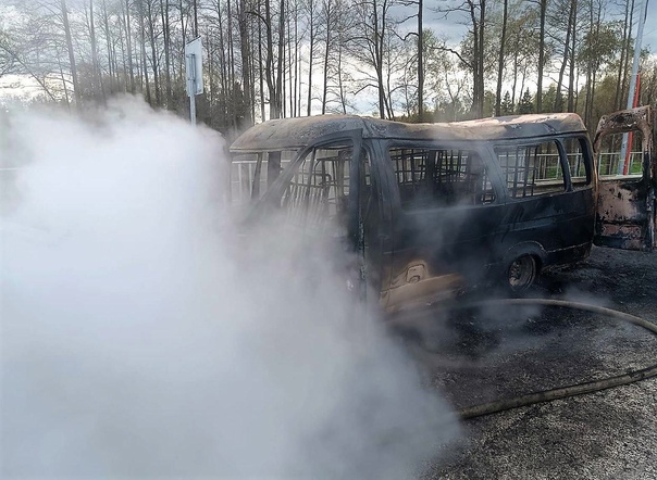 На Минском шоссе сгорела «ГАЗель», в которой перевозили 2000 литров солярки