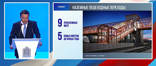 Проблемные пешеходные мосты на ж/д станциях. Кадр из презентации