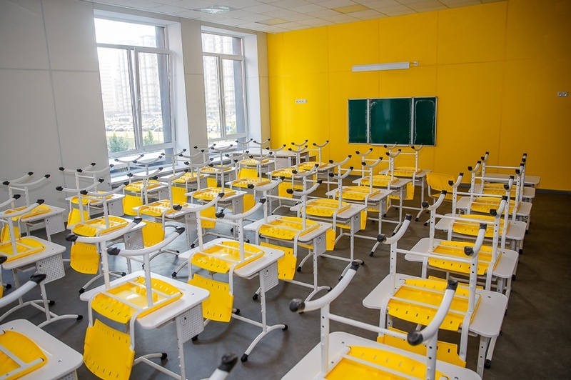 Один из учебных кабинетов, Новая школа в ЖК «Гусарская баллада» стала третьей по величине в России
