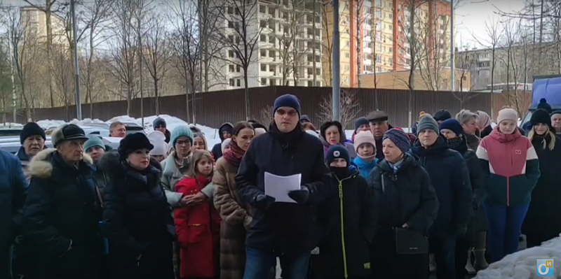 Жители 2-го микрорайона Одинцово записали видеообращение против точечной застройки к Путину и Воробьёву, Февраль