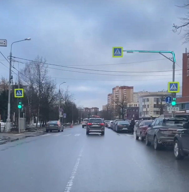 Новый светофор, На Молодёжной улице Одинцово установили новый пешеходный светофор