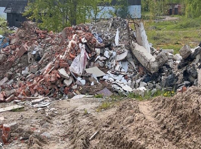 Свалку строительного мусора обнаружили в деревне в Одинцовском округе, Май