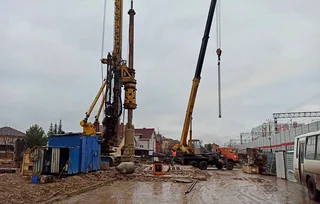 Строительство надземного перехода возле ЖК «Рублёвский»