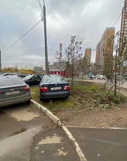 В Подмосковье с помощью камер начали штрафовать за парковку на газонах