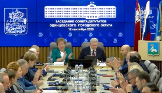 Депутаты аплодируют после утверждения отчёта Андрея Иванова