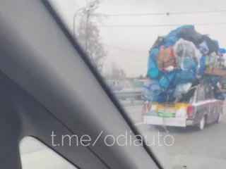 «Мусоромобиль» на Минском шоссе в Одинцовском округе