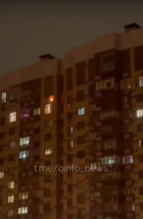 Вечером 6 октября неизвестные запустили «небесный фонарик» во дворе ЖК «Сколковский» в Одинцово