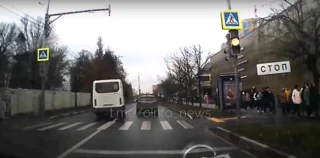 Водитель автобуса грубо нарушил ПДД в центре Одинцово