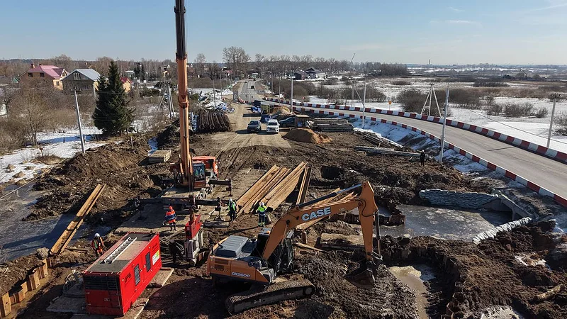 Движение по мосту через реку Нару в Одинцовском округе планируют запустить в августе