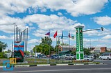 Стела Голицыно на въезде в город