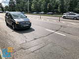 Трещины, колейность, ямы вперемешку с заплатками на Можайское шоссе