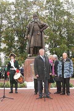 Первый зампред правительства Московской области Сергей Кошман поздравляет нас, День города 2007, Одинцову — «ПОЛТИННИК»!, Lych