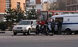 ДТП на перекрестке Можайское ш. - ул.Чикина