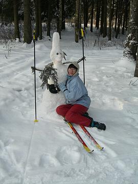 Косой и «подкошенная»!, Конкурс снеговиков от «Одинцово-ИНФО» и «Позитроники», Снеговик, заяц, bagira5