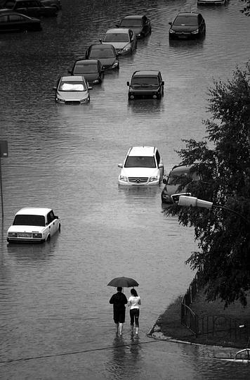 Романтика, Капризы природы, наводнение, потоп, дождь, Одинцово, потоп в Одинцово, muskat