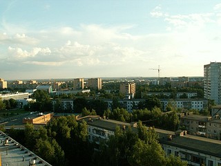 Вид с балкона ул.Бирюзова д.28 Июль 2005г. 