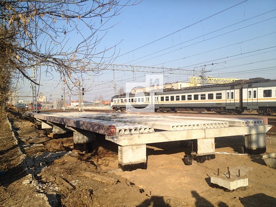 Строительство новой железнодорожной платформы у станции «Одинцово», Апрель