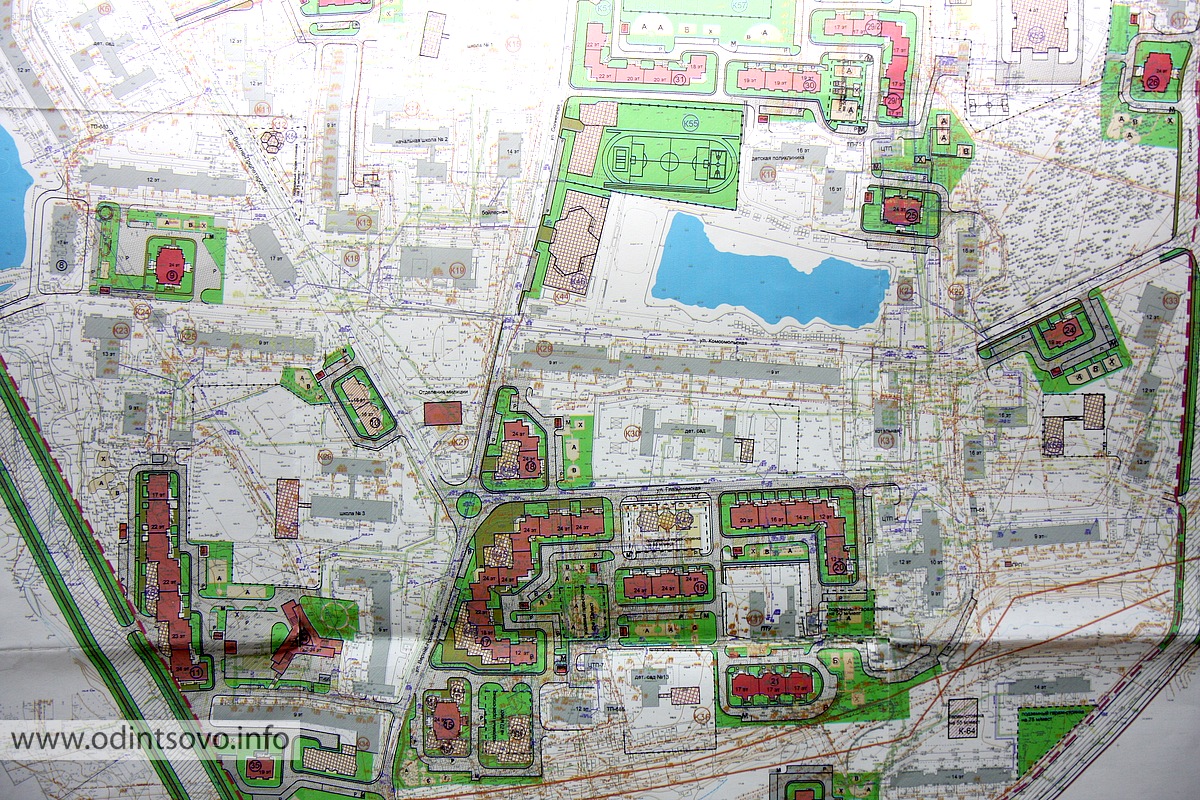 8 микрорайон одинцово карта