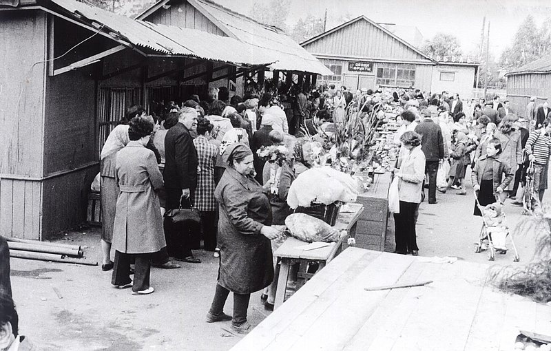 Одинцовский рынок, Одинцово ретро, фотограф Волосатов Н. Ф., ilbor