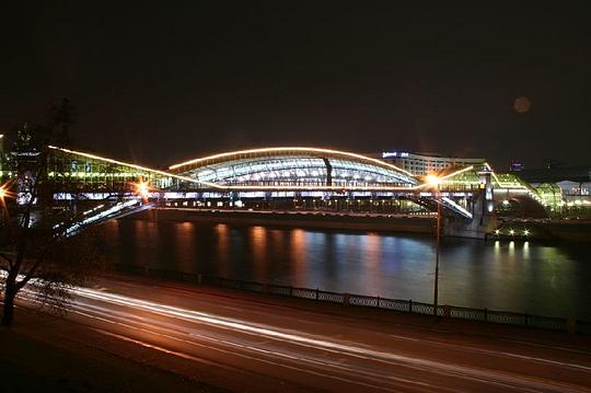 мост, Путешествия, Москва, ночняя съемка, вечерняя съемка, киевская, vaucher