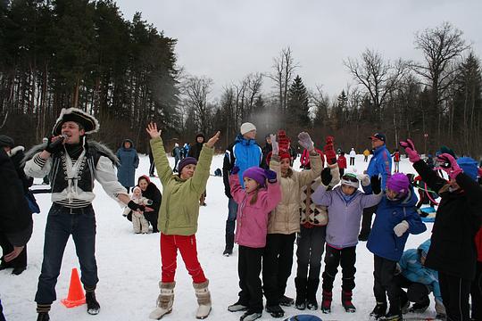 Детский праздник на лыжной трассе в Одинцово (17 марта 2012)
